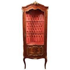 Antique Vernis Martin Display Cabinet Vitrine