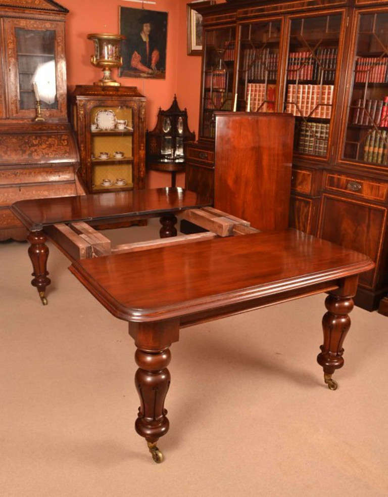 Antique William IV Mahogany Dining Table 8 chairs c.1830 1