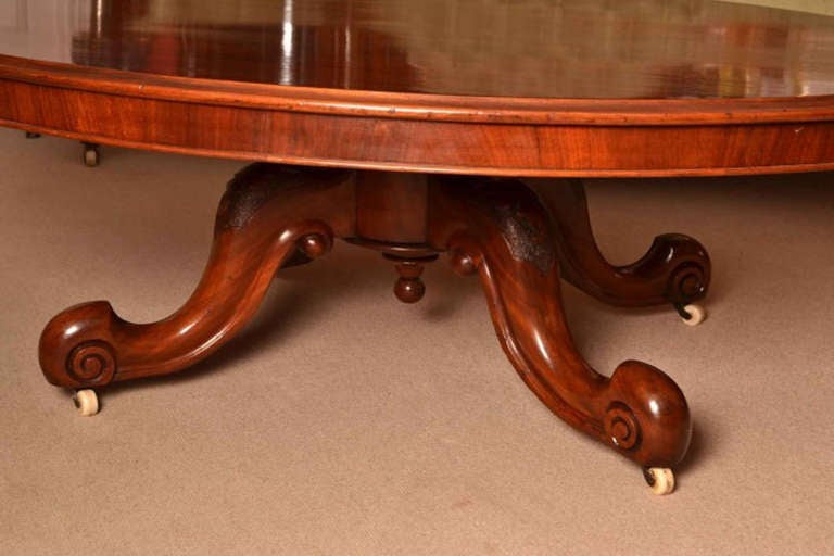 Antique Victorian Mahogany Coffee Table c.1870 4