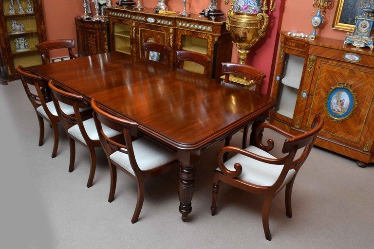 Solid Mahogany Dining Table 53, Mahogany Dining Room Table And Chairs