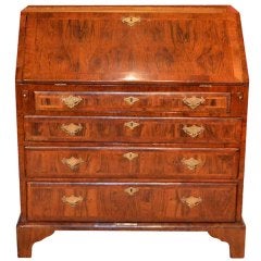 Antique Georgian Walnut Bureau George II