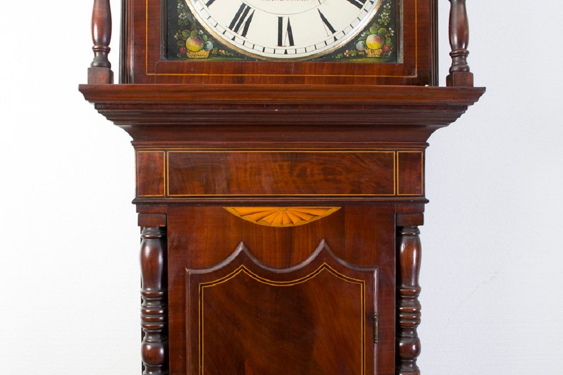 Antique Mahogany Longcase Clock by J Howden c.1800 1