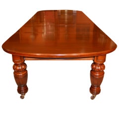Antique Victorian Mahogany Extending Dining Table c1880