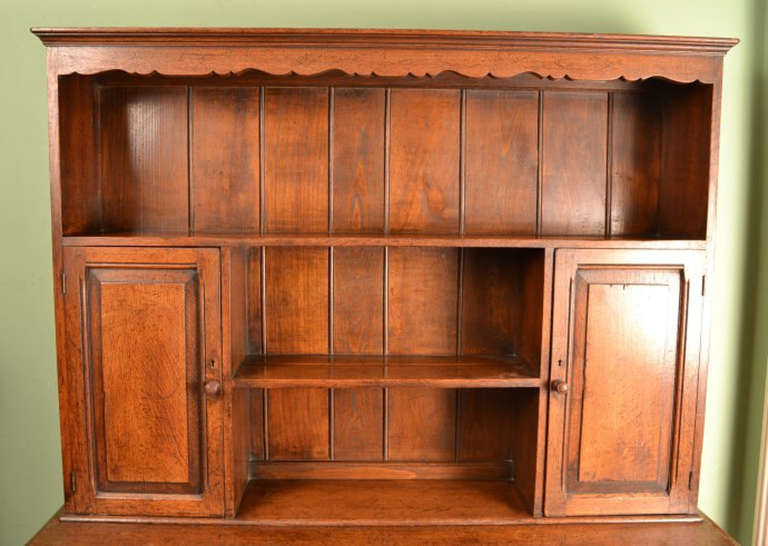 Antique English Oak Dresser Cabinet circa 1900 1