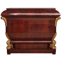19th Century Viennese Empire Commode Chest Gilded