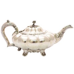 Antique George IV English Silver Teapot 1827 