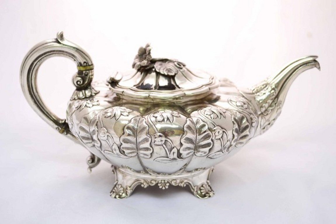 Antique Victorian Silver Teapot 1835 John James Keith 