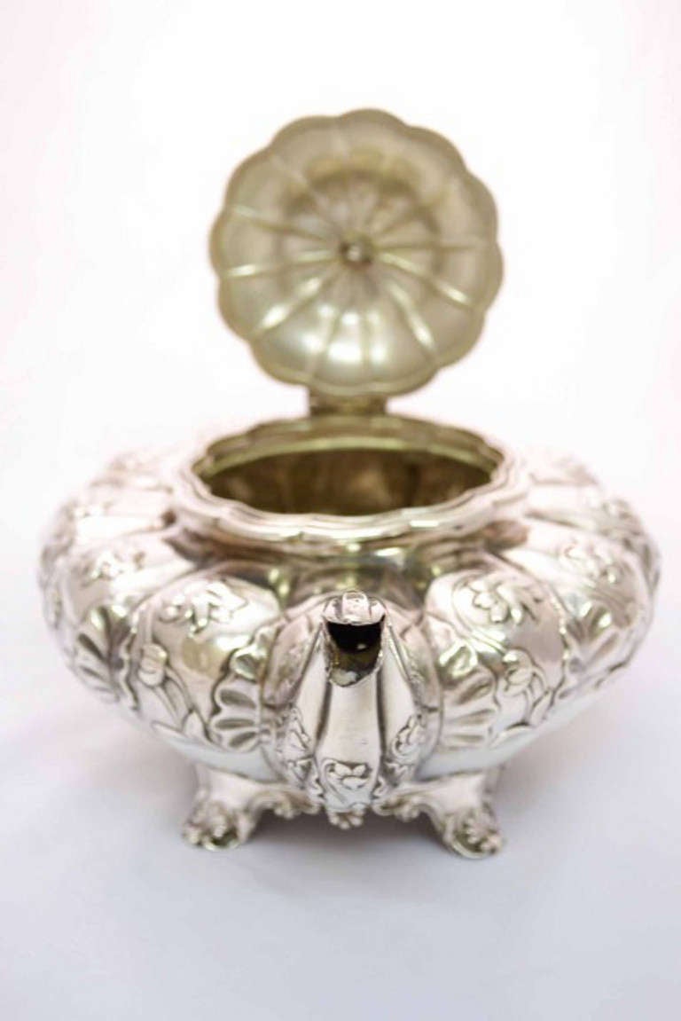 Antique Victorian Silver Teapot 1835 John James Keith  2