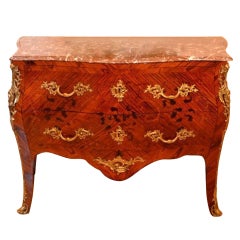 Antique French Kingwood Commode Chest Marble c.1830 