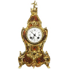 Antique French Boulle Mantel Clock - AD Mougin c.1870 