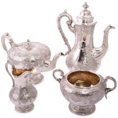 Antique Scottish Silver Tea & Coffee Set 1839