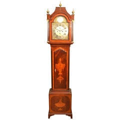 Horloge de parquet ancienne par W North:: Leckonfield vers 1780