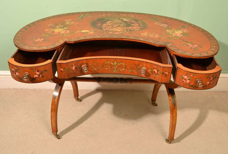 20th Century Antique Sheraton Revival Dressing Table circa 1900