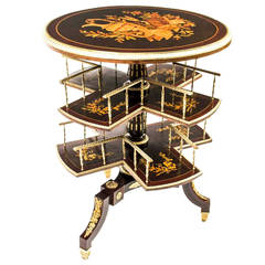 Used French Louis XV Revival, Revolving Bookcase, circa 1880