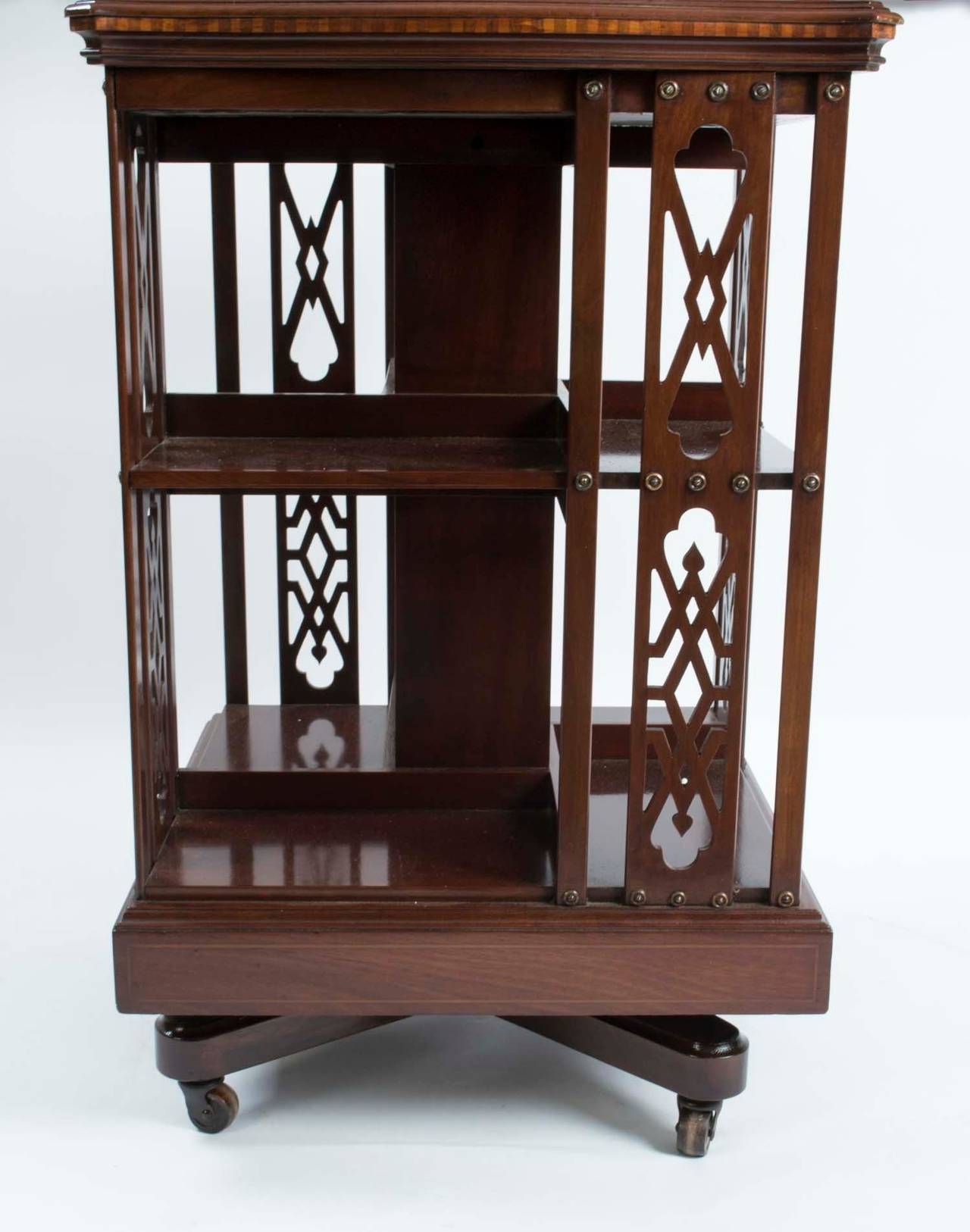 Antique Edwardian Mahogany Revolving Bookcase, circa 1900 In Excellent Condition In London, GB