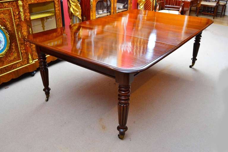 Antique Regency Dining Table c.1820 & 8 Vintage Chairs  2