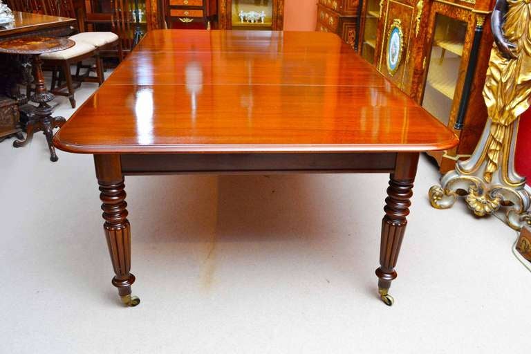 Antique Regency Dining Table c.1820 & 8 Vintage Chairs  3
