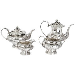 Antique William IV Silver, Four-Piece Tea and Coffee Set, 1831