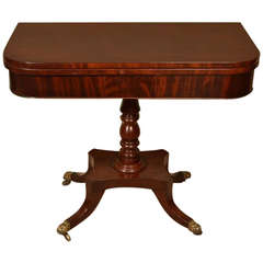 Antique Regency Mahogany Card Table, circa 1820