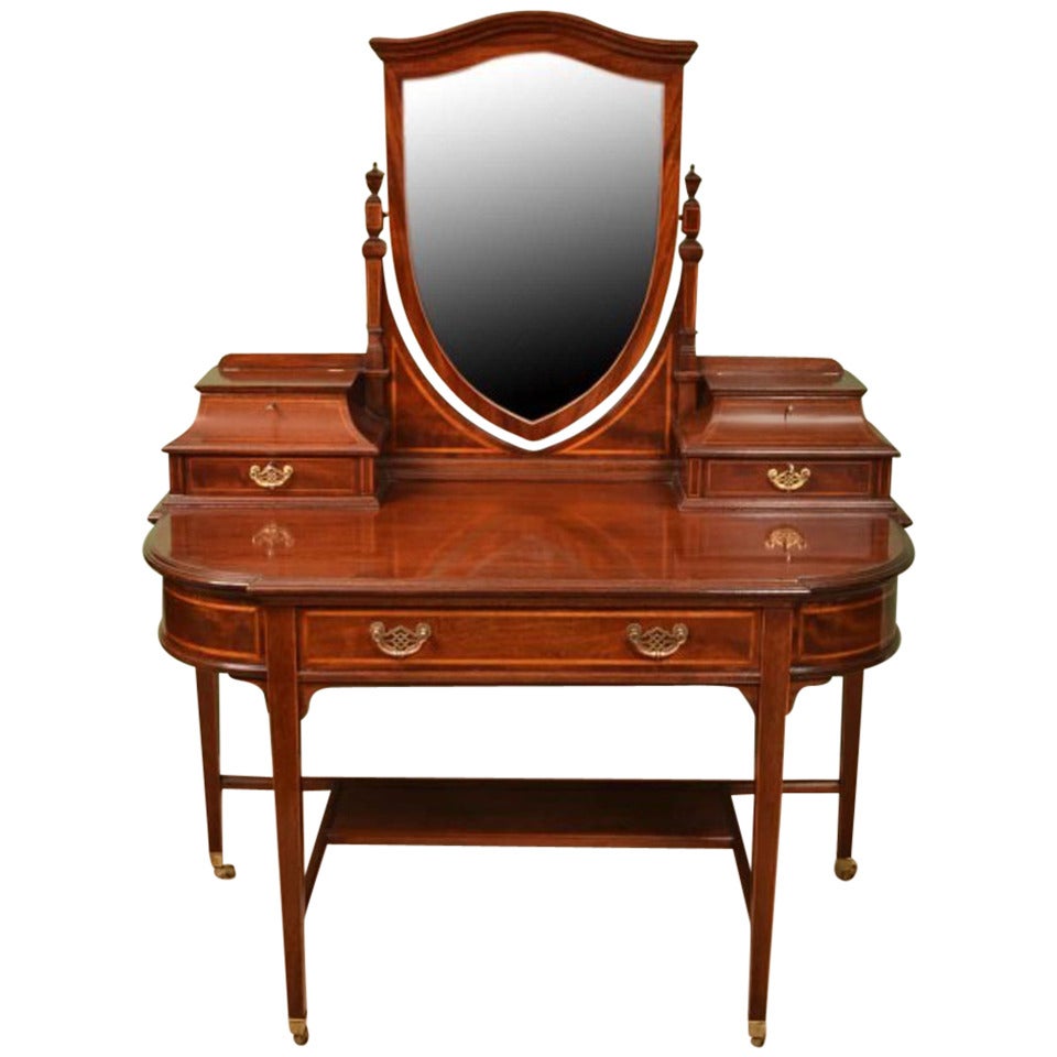 Antique Mahogany Dressing Table by Gillows of Lancaster