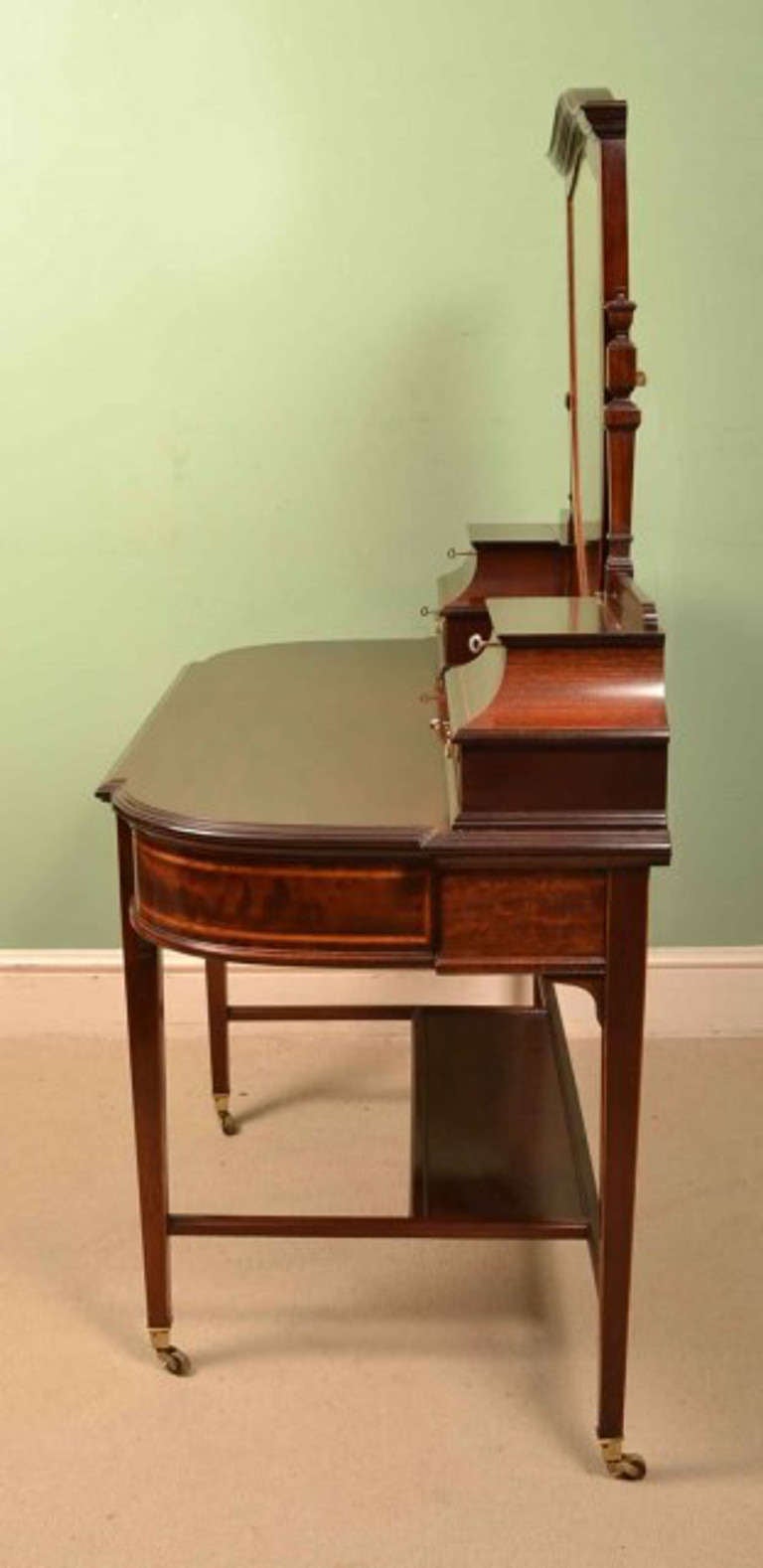 19th Century Antique Mahogany Dressing Table by Gillows of Lancaster