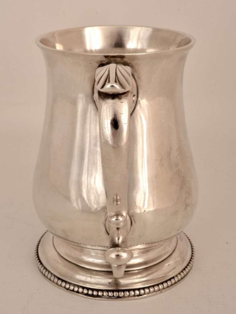 English Antique Hester Bateman Sterling Silver Mug, 1761