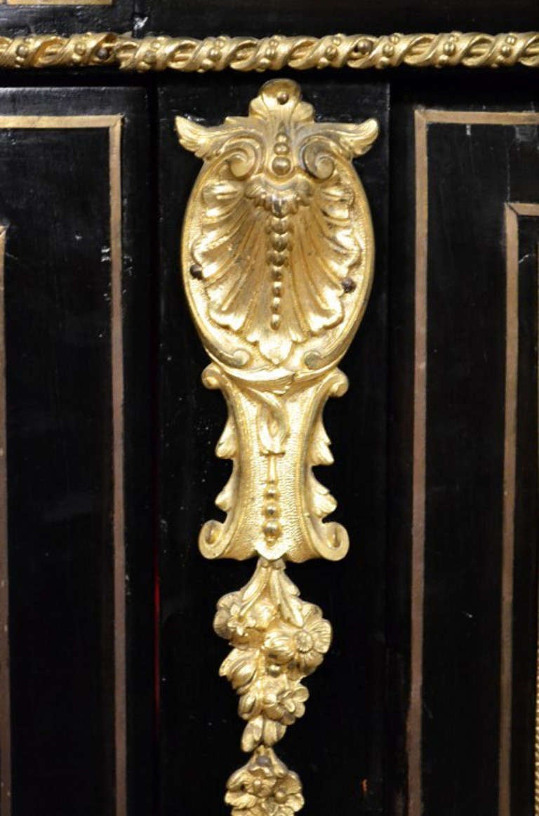 Antique Victorian Boulle Cabinet Credenza c.1870 2