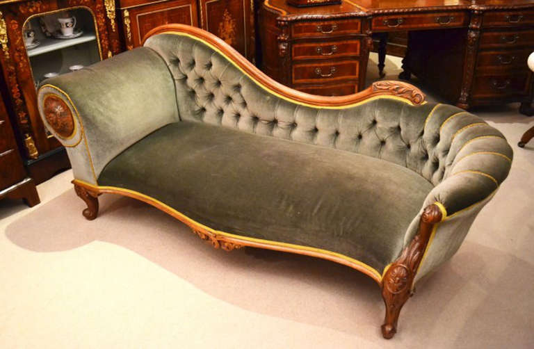 antique victorian chaise lounge