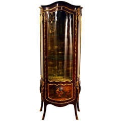 Antique Elegant Vernis Martin Display Cabinet c.1880 