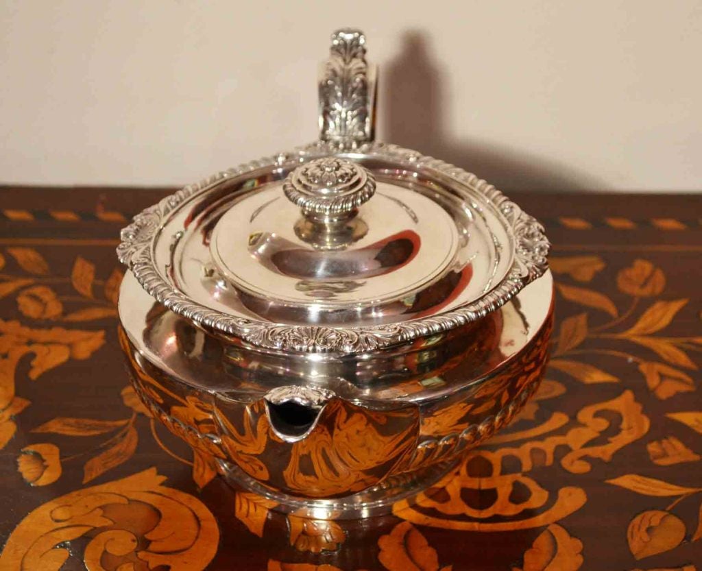 Antique Paul Storr Silver Teapot 1825 1