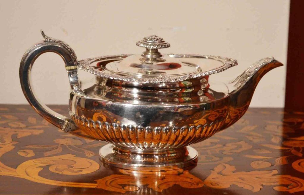 Antique Paul Storr Silver Teapot 1825 2