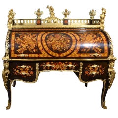 French Louis XV 'Bureau Du Roi" Cylinder Desk 2