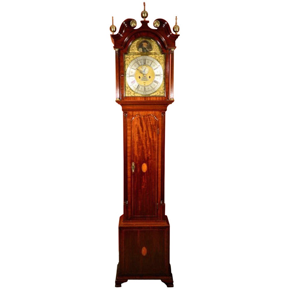 Antique George III Mahogany Longcase Clock c.1800