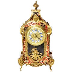 Antique French Boulle Mantel Clock HF Paris c.1870