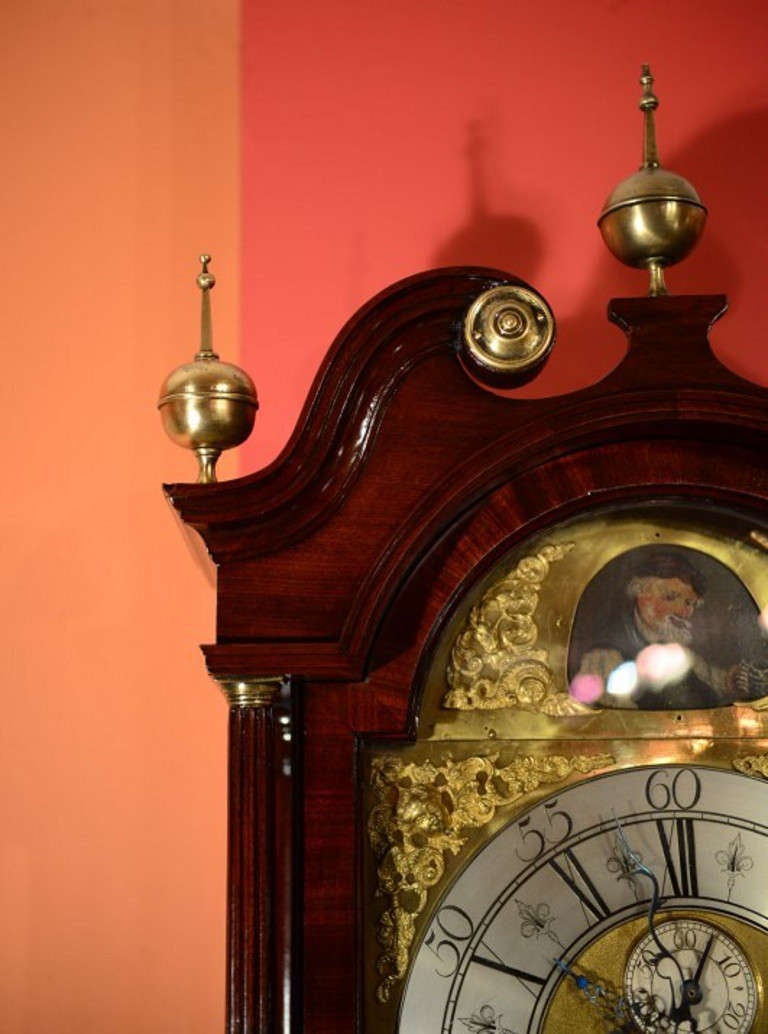 Antique George III Mahogany Longcase Clock c.1800 1