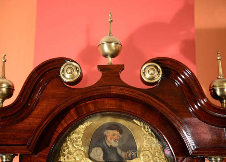 Antique George III Mahogany Longcase Clock c.1800 2