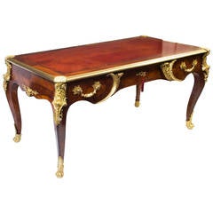 Antique French Writing Table Desk or Bureau Plat, circa 1880