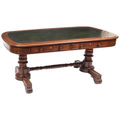 Antique Regency Writing Library Table, circa 1820