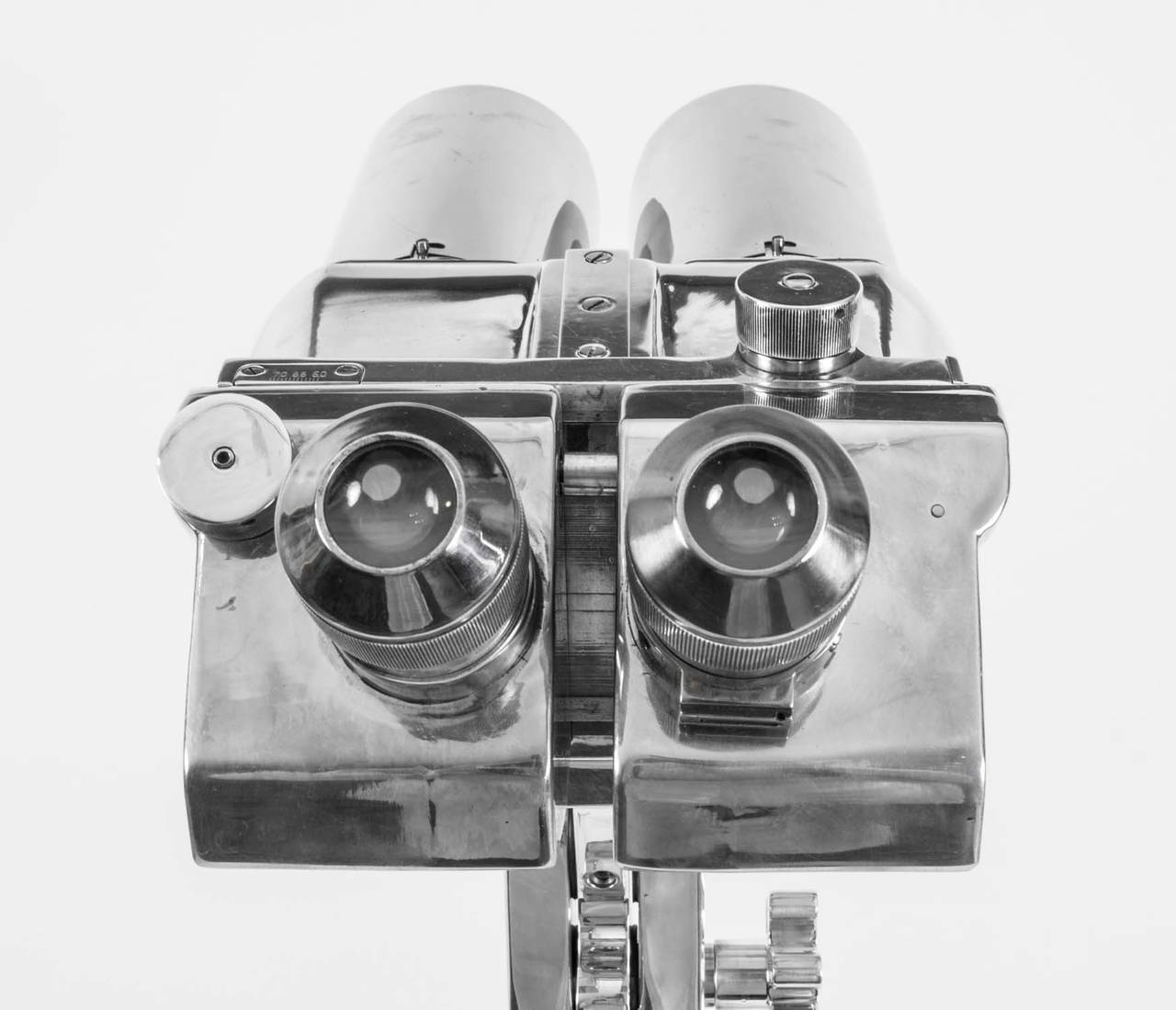 Vintage German Busche Binoculars on Stand, circa 1940 at 1stDibs