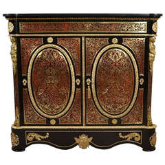 Antique Boulle and Tortoiseshell Pier Cabinet
