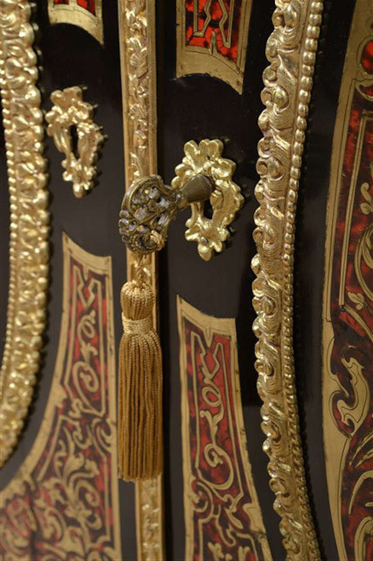 Antique Boulle and Tortoiseshell Pier Cabinet 3