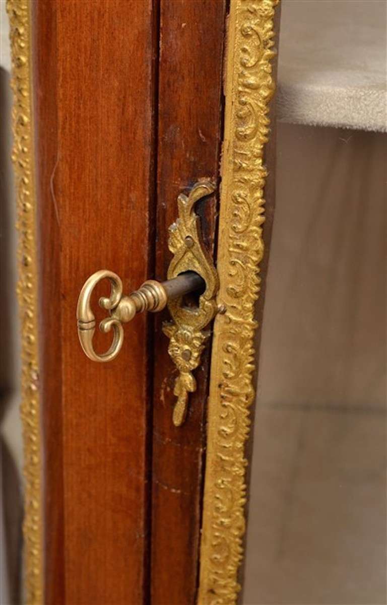 20th Century Antique French Vernis Martin Cabinet Vitrine