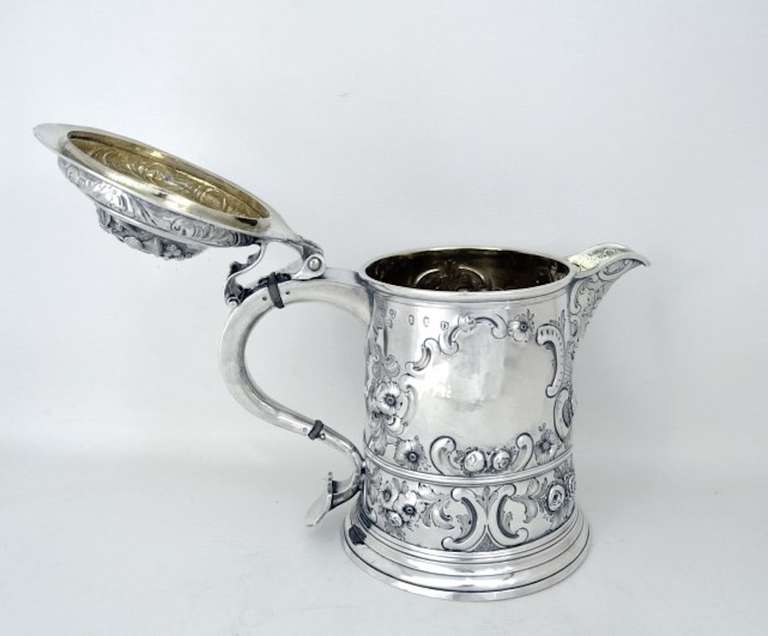 18th Century and Earlier Antique Large, George I Silver Tankard Mug Jug