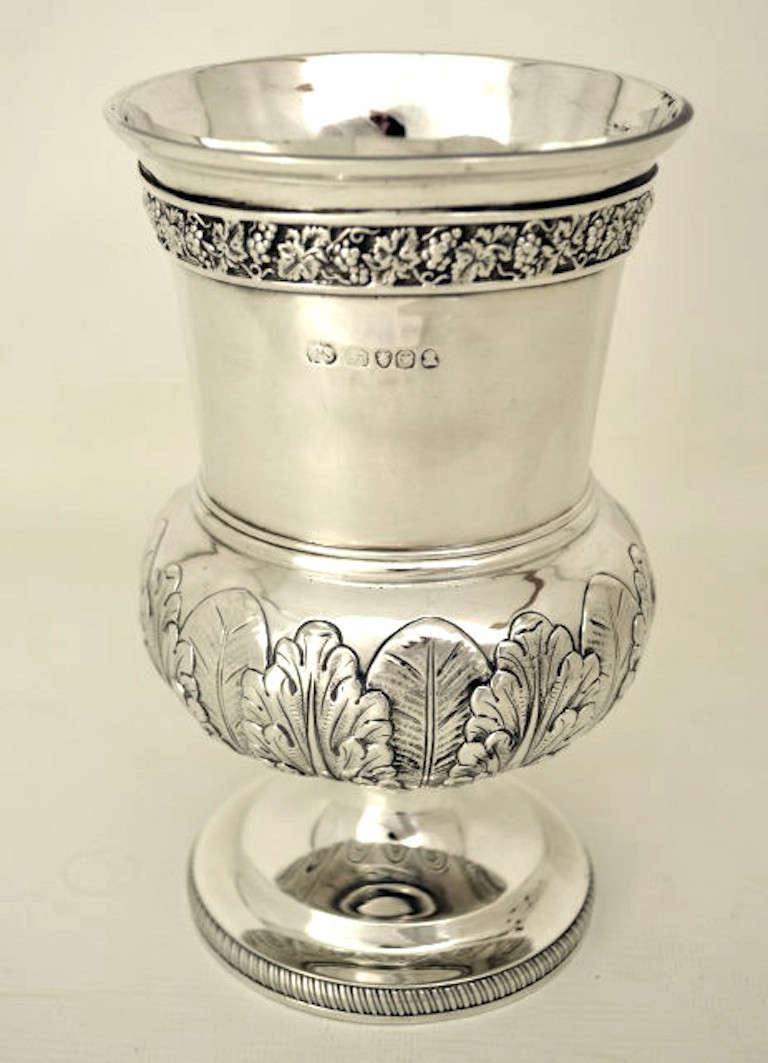 English Lovely Large Silver Antique Paul Storr Goblet Cup
