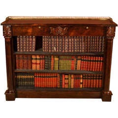 Antique William IV Rosewood Open Bookcase circa 1830