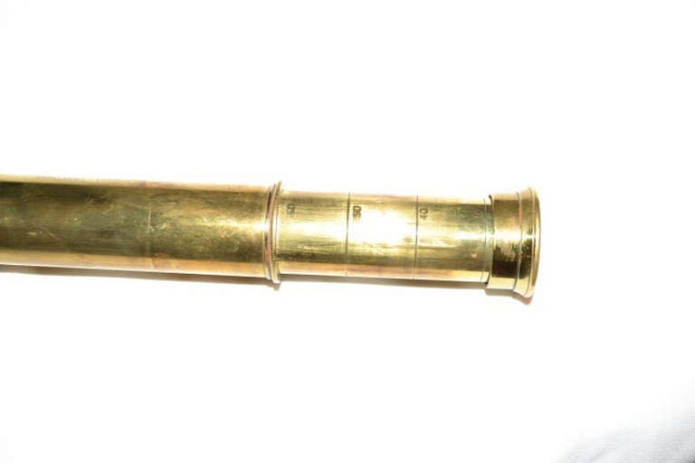 Antique Brass Extending Naval Telescope circa 1880 Bisley 4