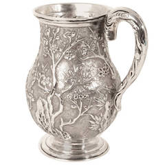 Antique Chinese Wang Hing Silver Mug 12