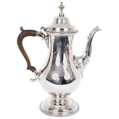 Used Hester Bateman Silver Coffee Pot, 1777