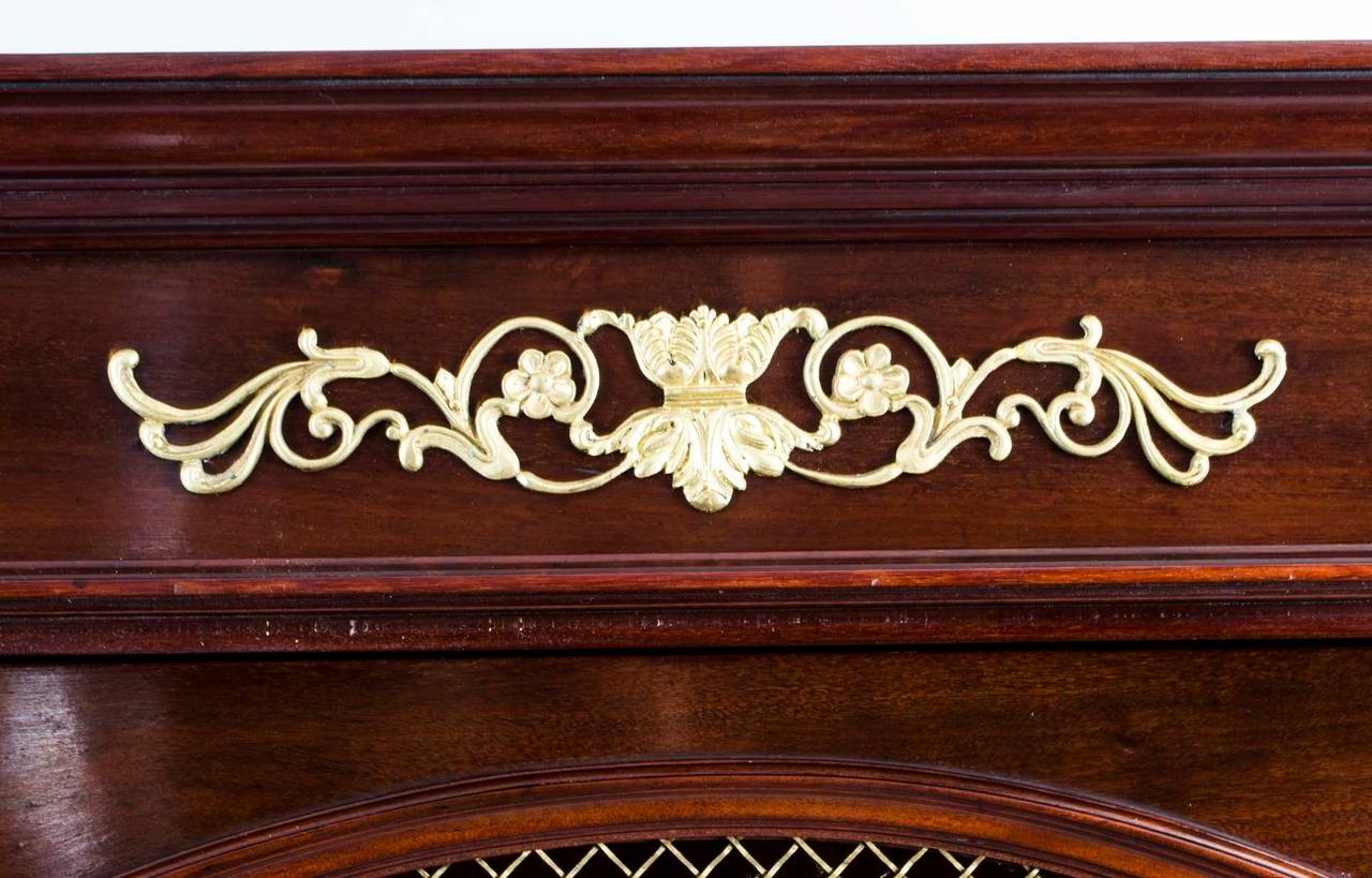 Antique French Empire Mahogany Bookcase Cabinet c.1840 1