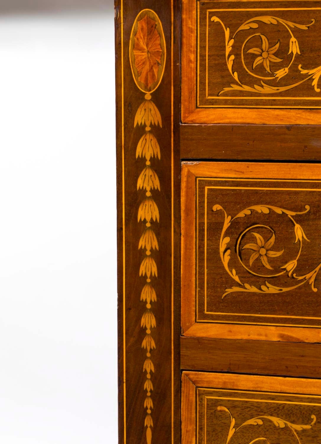19th Century Edwardian Sheraton Revival Inlaid Desk 2